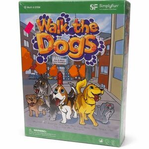SimplyFun Walk The Dogs Educational Math Game Brand New Sealed 2024 Edition